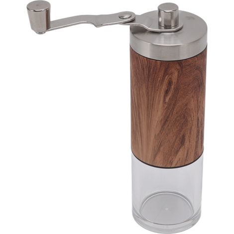 Moulin à café manuel portable, amovible et lavable, en acier inoxydable et acrylique, pour la maison. (1/5)