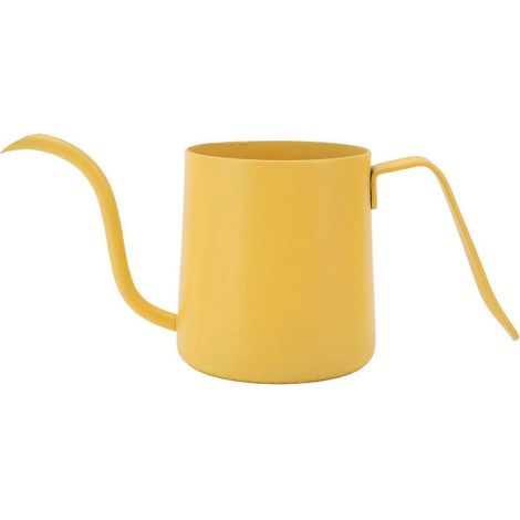 Bouilloire à filtre 250 ml en acier inoxydable 304 avec bec verseur en col de cygne, tasse à filtre longue et étroite, jaune