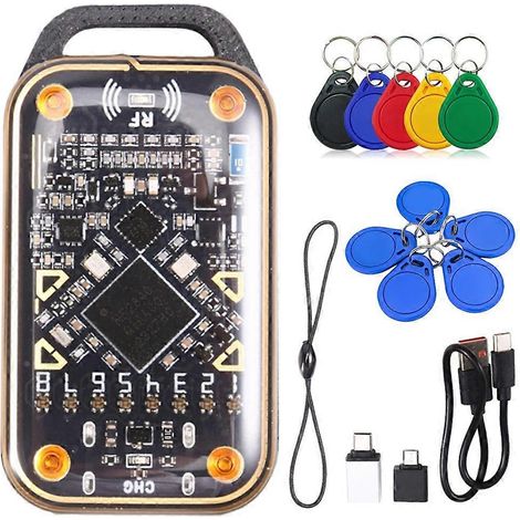 Simulateur de carte à puce Chameleon Ultra amélioré + lecteur de cartes à puce RFID porte-clés 5xUID/CUID 125 kHz 13,56 MHz (1/5)