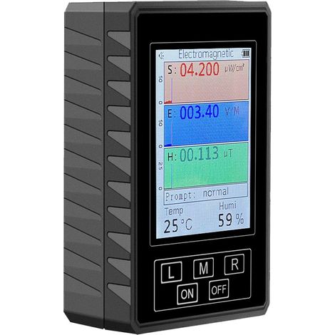 Détecteur de rayonnement électromagnétique, détecteur de température et d'humidité avec batterie BR-9A XR2 PRO (1/5)