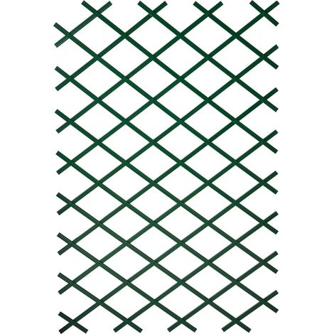 Vidaxl – Treillis extensible en plastique vert 50 x 150 cm – Profil 23x7 mm – Set de fixation inclus – Pour palissage de plantes grimpantes