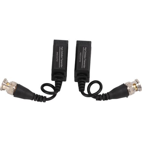 paire de baluns vidéo HD AHD TVI CVI, émetteur-récepteur passif pour systèmes de caméras de surveillance CCTV (1/5)