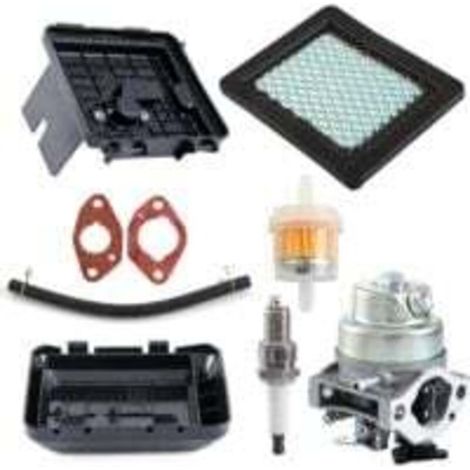 Kit de carburador con filtro de aire para Honda GCV135 GC160 GCV190, carburador con carcasa del filtro de aire, filtro de combustible, bujía, junta y manguera - Crezuo (1/4)