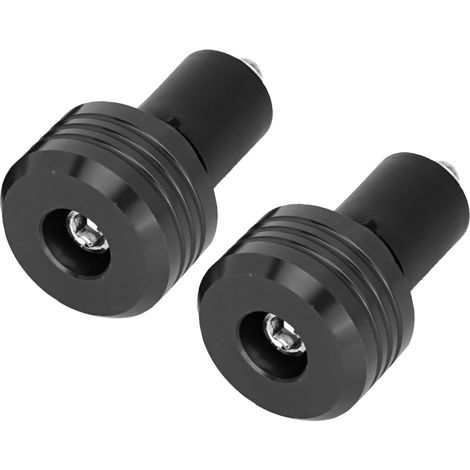 Guidon Moto Embouts Aluminium Bouchons Extrémité Poignée Slider Accessoires (Noir) (1/5)