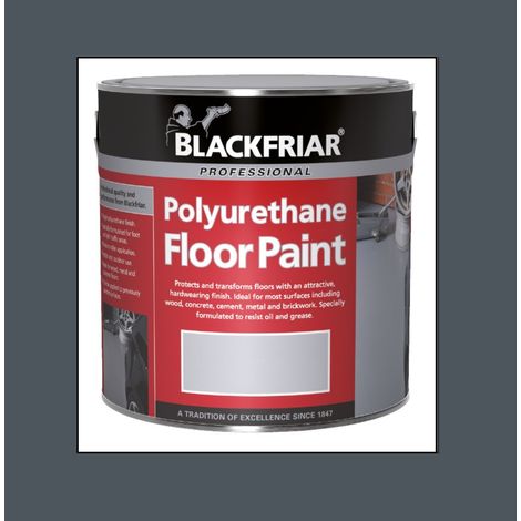 Blackfriar Polyurethane Floor Paint - Hard Wearing - Dark Grey - 1 Litre