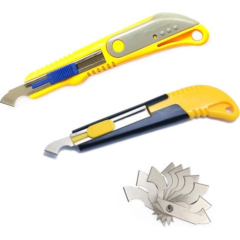 2 lames pour plaque de plexiglas, 2 lames pour acrylique (jaune/gris) (1/5)