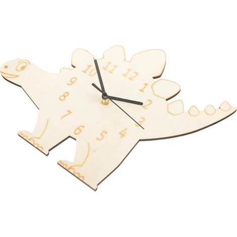 Horloge Murale Silencieuse Motif Dinosaure Décoration Chambre Réveil sans Bruit Horloge De Bureau Domestique (1/5)