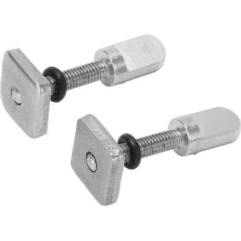 2 Pièces Bouchon de Vis de Dérive en Acier Inoxydable, Capuchon de Serrage Manuel pour Longboard de Surf M4 (1/5)