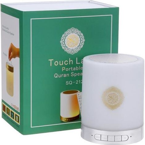 TEMPSA Enceinte bluetooth Lampe Coran Touch Haut-parleur Islamique Musulman Blanc (1/3)