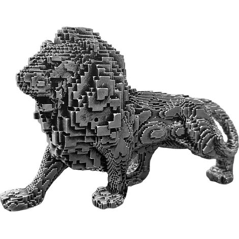de lion créative en résine à la surface lisse et au design