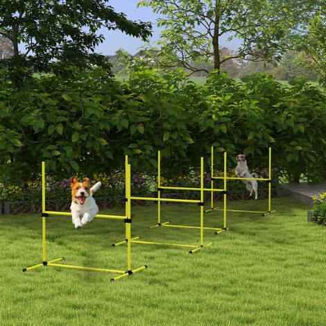 Animal Agility sport pour chiens set de 4 obstacles professionnels avec système de maintien au sol sac transport fourni ChiMi