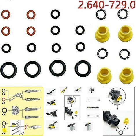 20 piezas Karcher K2 K3 K4 K5 K6 K7 arandela de sellado junta tórica junta tórica 2.640-729.0 (1/5)