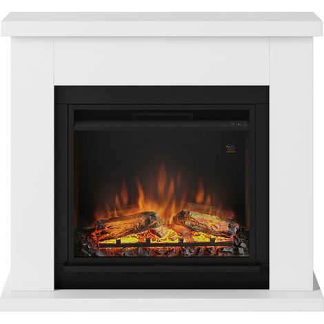 Cheminée électrique décorative Frode 1500W – Dimensions 990x883x250mm – Chauffage programmable 7 jours – Télécommande incluse – Tagu (1/7)