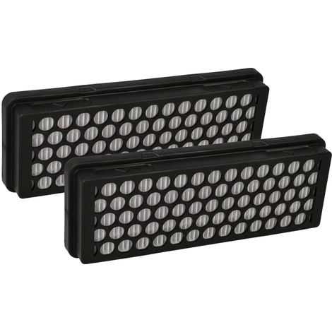 vhbw 2x Filter compatible with Samsung VCC6170V3R/XEN, VCC6170V31/BOL, VC24FHNJGWQ/EV Vacuum Cleaner - HEPA/flat-fold filter Black White