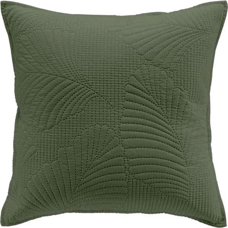 Housse de Coussin "Palombine" 40x40cm Kaki (1/4)