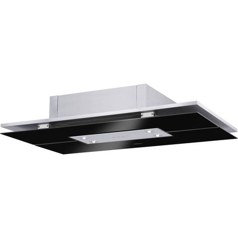 ORANIER Deckenhaube Quadra - Schwarzes Sicherheitsglas, Breite 100cm