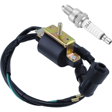 Bobine d'allumage et bougie pour Coolster 50cc 70cc 90cc 110cc 125cc 3050B ATV-3050B 3050 B3050A Quad pour enfants 4 roues, pour Roketa Taotao Baja Kazuma Meerkat Quad ATV Dirt Pocket Bike (1/5)