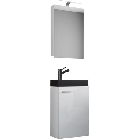 Lavabo 3pcs Slito SC negro estrecho 130x41x22 - VCM