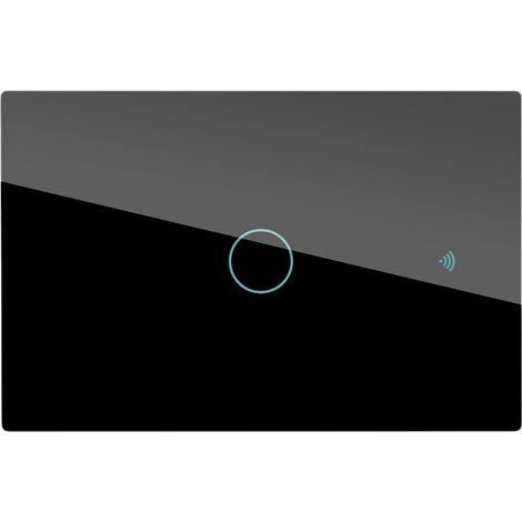 Interruttore Da Scatola 503, Touch Nero, WIFI 2.4G+BLE+RF 433MHz, Bluetooth BLE Mesh, TUYA Smart Life, 220V 10A, 120X72X38mm Per Scatola 503, IP20, Disponibili 1,2,3 Tasti (1 Tasto)