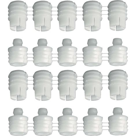 Lot de 10 ferrures d'assemblage démontables à pression Pour meubles en bois Profondeur de perçage 15/10 mm Charge max 15 kg (1/4)