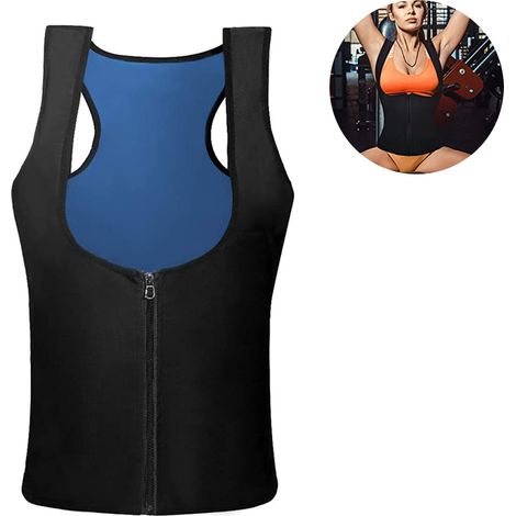 Gilet Sauna - Spandex Et Soie De Lait - Pour Entraînement Et Sudation - Taille Unique (1/5)