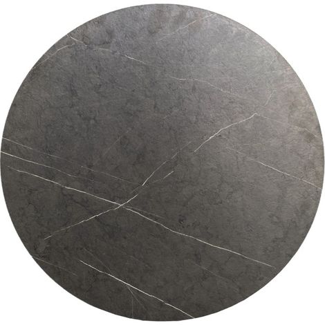 HPL Plateau de table Ø 120 cm Midnight Marble - Feros (1/3)
