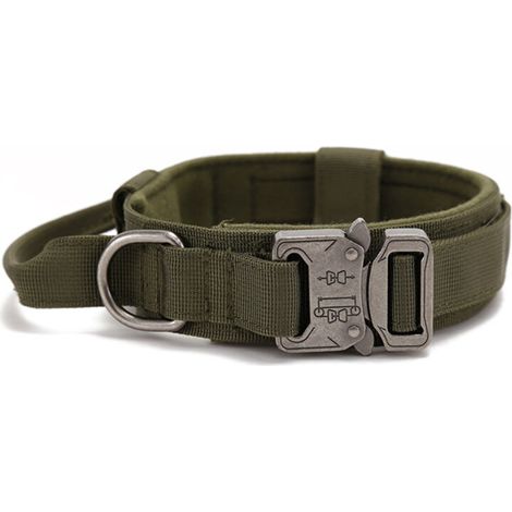 Bardusch - Collier tactique pour chiens de taille moyenne à grande, collier robuste avec poignée et armature métallique (1/4)