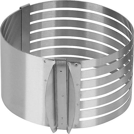 Cercle à mousse télescopique réglable en acier inoxydable de 15 à 20 cm, moule à gâteau à étages, outils de pâtisserie (1/5)