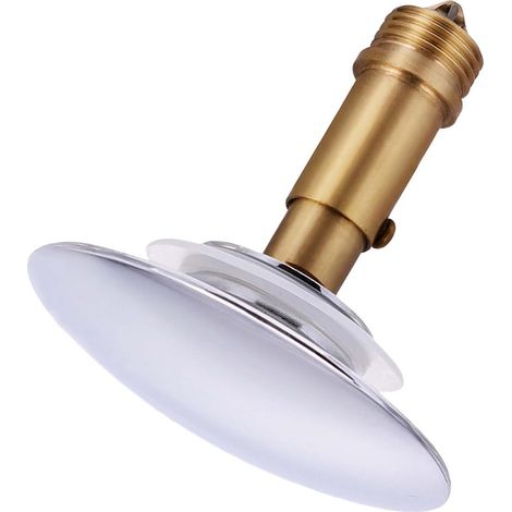 Bouchon vidange baignoire, cuivre, pour bonde et remplacement (1/5)