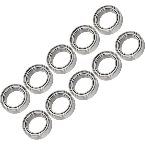 10-teiliges RC-Kugellager-Set aus reibungsarmem Hochgeschwindigkeitsstahl mit versilberten Metallabdeckungen für ZD Racing (1/5)