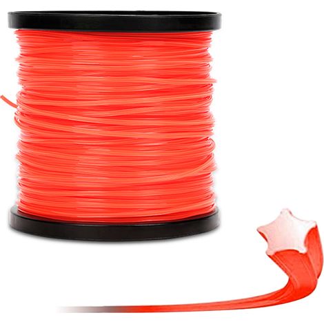 Randaco Hilo desbrozadora estrella 2,4 mm nylon 100 m alta resistencia