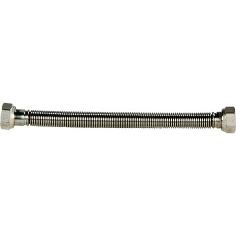 FLESSIBILE IN ACCIAIO INOX PER ACQUA FEMMINA/FEMMINA F.F. 1/2 MM 220-420   Idroweb