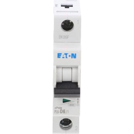 Interruttore automatico 1P D 6A 6kA AC PL6-D6/1 286542