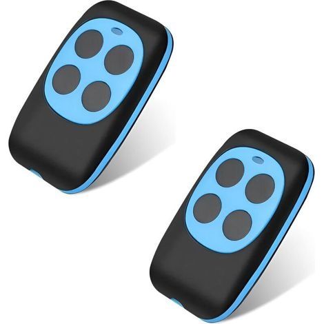 Telecommande Universelle Portail télécommande garage Code Fixe Bip Portail Universelle Sans Fil Compatible 4 Boutons Touches Copieuse pour Porte de Garage et Voiture(2 articles) (1/3)