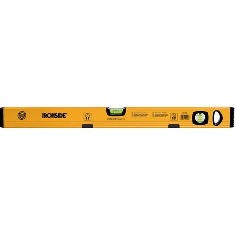 Magnet Alu-Wasserwaage 60cm, 2 Libellen, gelb beschichtet