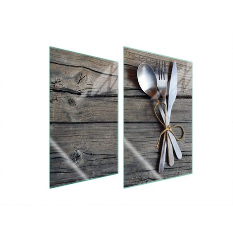 Assiette de protection en verre POUR la cuisine 2x35x52 couverts (1/5)
