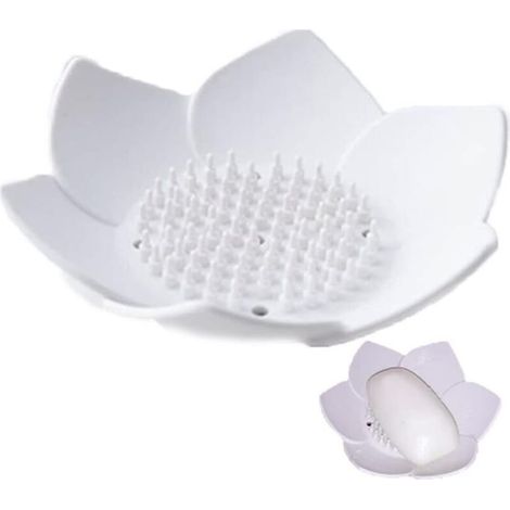 Porte-savon de forme adaptée à la salle de bain et à la cuisine, porte-savon à drainage automatique, bonde en silicone