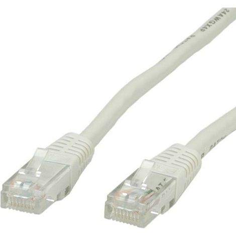 VALUE UTP-Patchkabel konf. Kat. 5e, grau 1,0m
