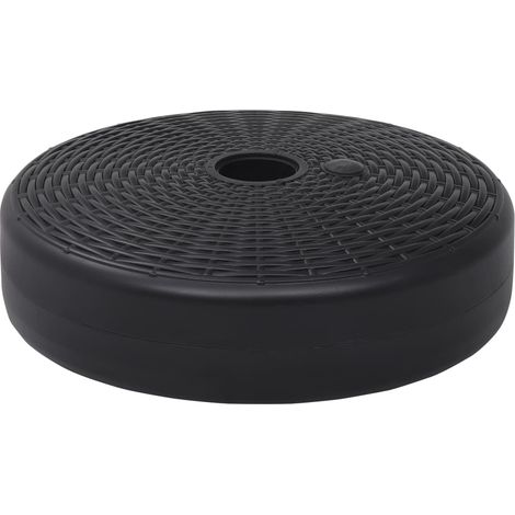 Maison Exclusive - Sonnenschirmständer Sand/Wasser 24 L Schwarz