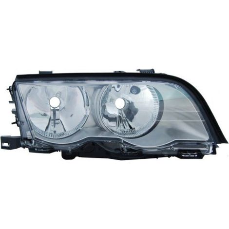Phare avant droit chromé H7/H7 BMW Serie 3 E46 phase 1 1998-2001