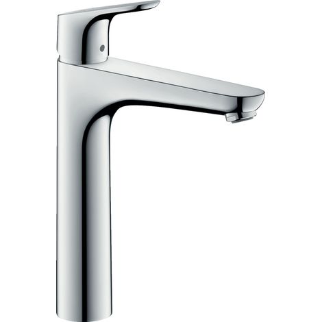 Hansgrohe – Mitigeur de lavabo haut avec tirette et vidage chromé – Hauteur sous bec 191 mm – Débit 5 l/min – Cartouche céramique – 31608000 (1/5)