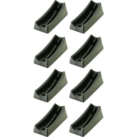 tappi protettivi in plastica nera per gambe di sedia a sbalzo – diametro tubo 22 mm – lunghezza 71 mm – avvitabili (1/2)