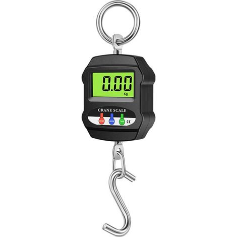 Scala a gru elettronica sospesa da 300 kg/660 libbre, mini scala di sollevamento industriale, bilancia da cucina, nera (1/5)