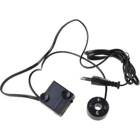 Pompe à eau submersible mini silencieuse avec lumière LED pour fontaine aquarelle (1/5)