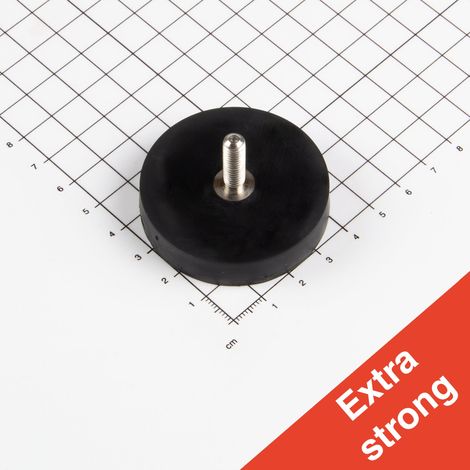 Magna-C Gummiertes Magnetsystem Ø50x10,5mm mit Gewindezapfen (1/3)