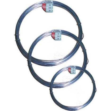 Alambre galvanizado rollos 50 grs. N° 5 1,00mm el rollo (1/2)