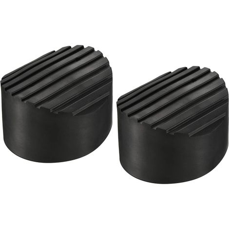 2Pcs Coussin Pied Échelle, Caoutchouc Antidérapant Rond, Protection Sol Noir Pour Échelle Télescopique (1/5)