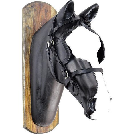 MINI MINI SHETLAND, Noir: Tête de lit en cuir pour harnais pour les concerts