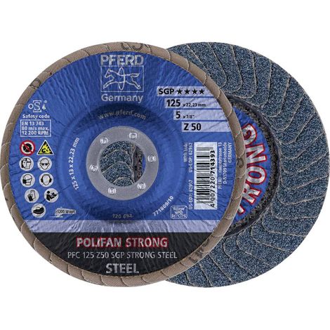 Molatura Fra 125 Mm (12 200 Giri / Min), Polifan® Sgp-Zirkon-Strong, Gola: 50, Acciaio Negativa (1/5)