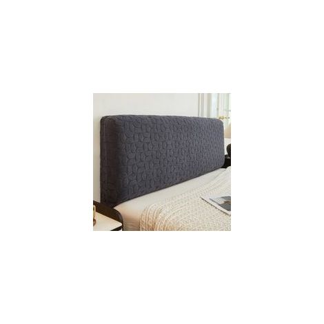 (13, 120 cm) Couvre-lit extensible, Couvre-lit 160/140/180, Couvre-lit en tissu jacquard, Protège-tête de lit élastique, Couleur unie